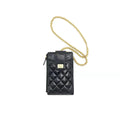 CHANEL 2.55 MINI PHONE CASE WITH CHAIN