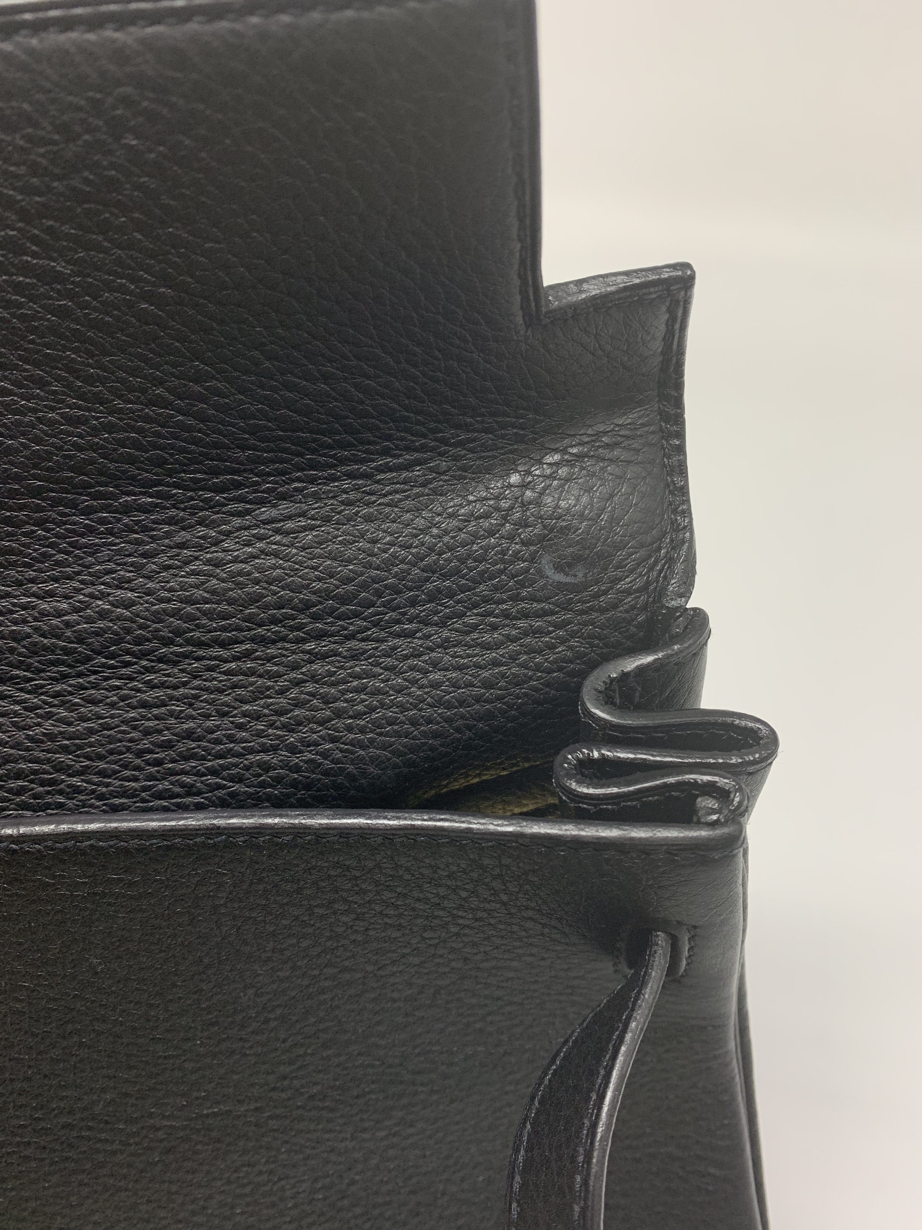 HERMES KELLY 32 BLACK GHW