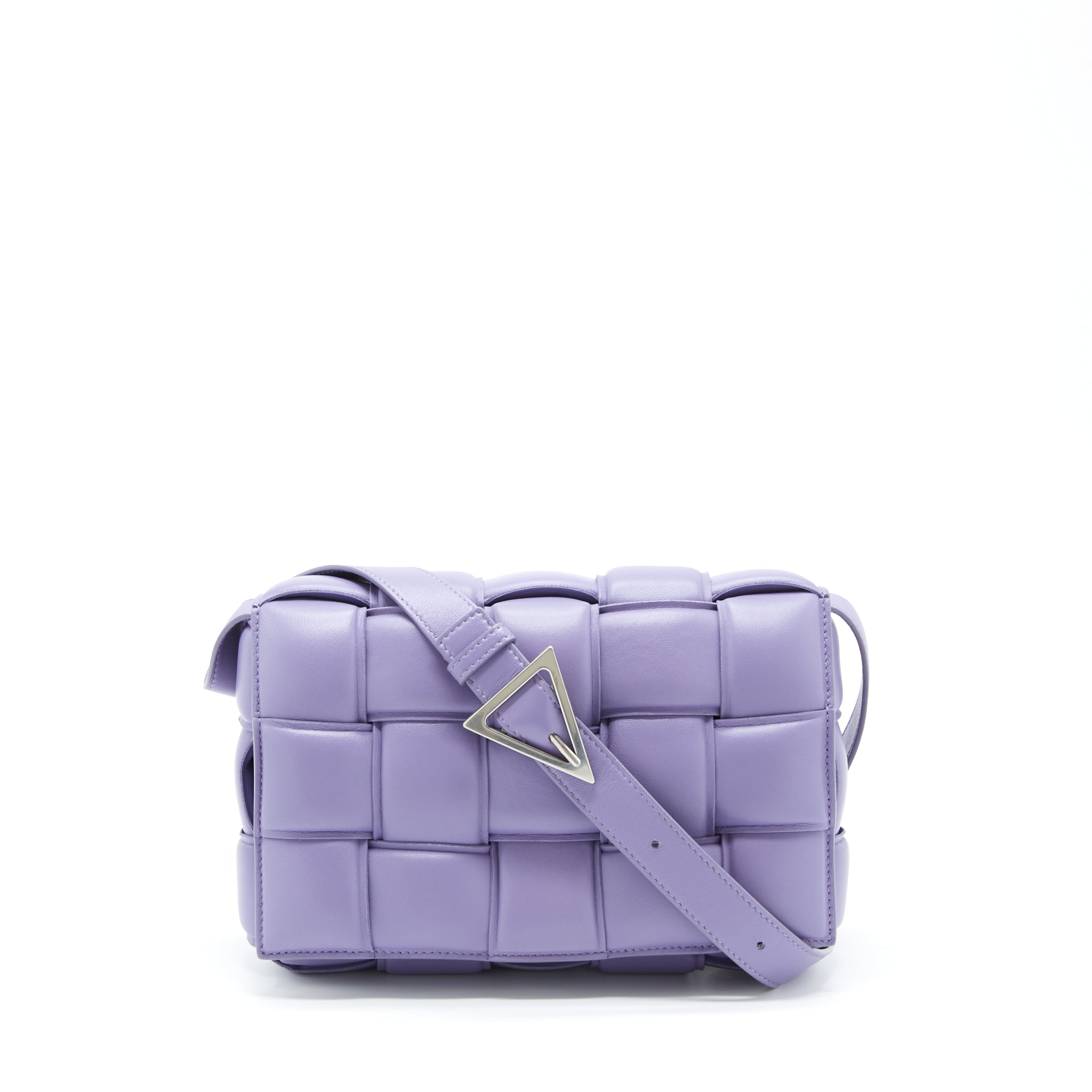 BOTTEGA VENETA PADDED CASSETTE BAG NAPPA LEATHER LAVENDER SHW
