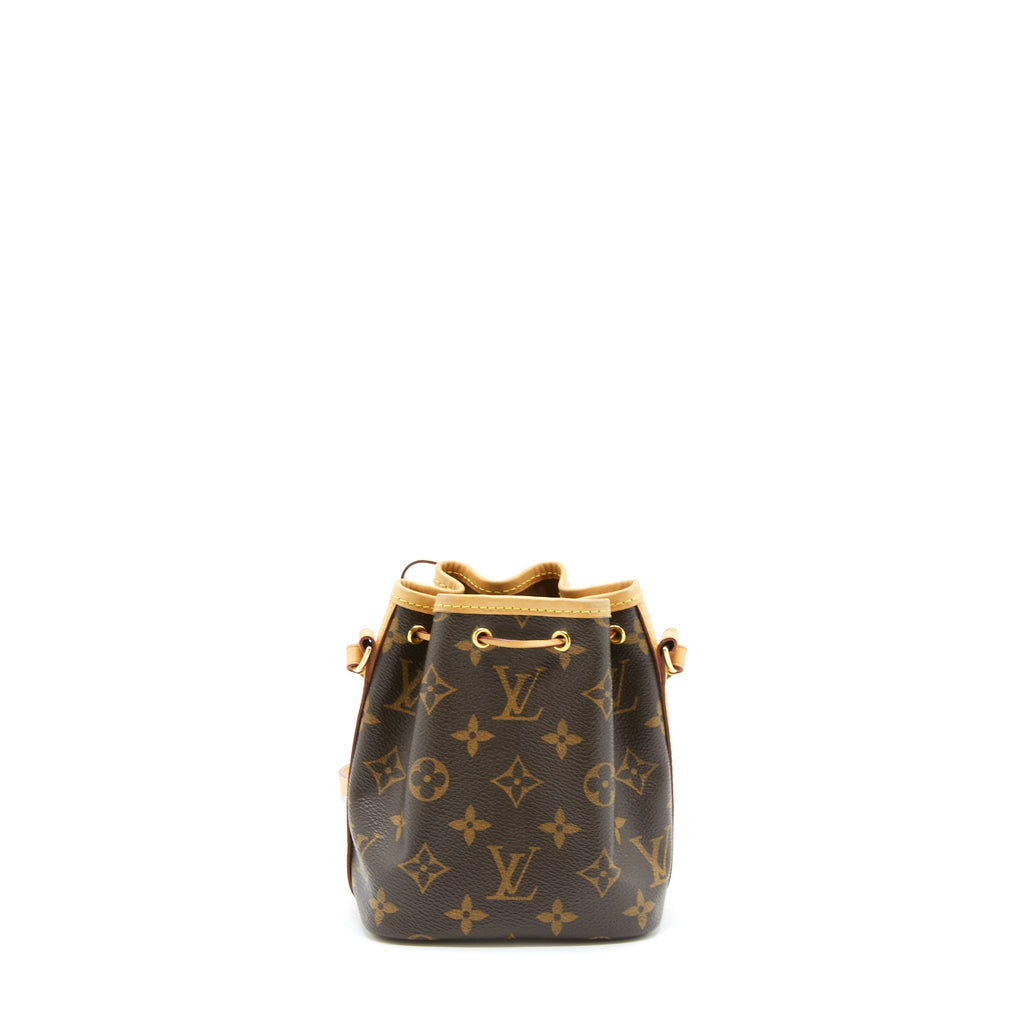 LOUIS VUITTON NANO NOE MONOGRAM CANVAS GHW