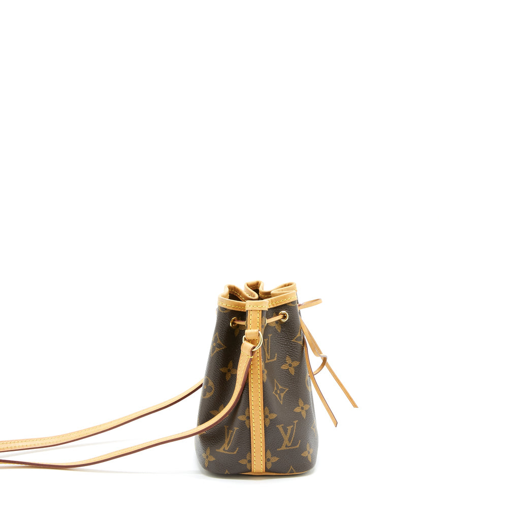 LOUIS VUITTON NANO NOE MONOGRAM CANVAS GHW
