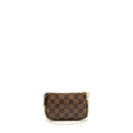 LOUIS VUITTON MINI POCHETTE ACCESSORIES DAMIER EBENE CANVAS GHW