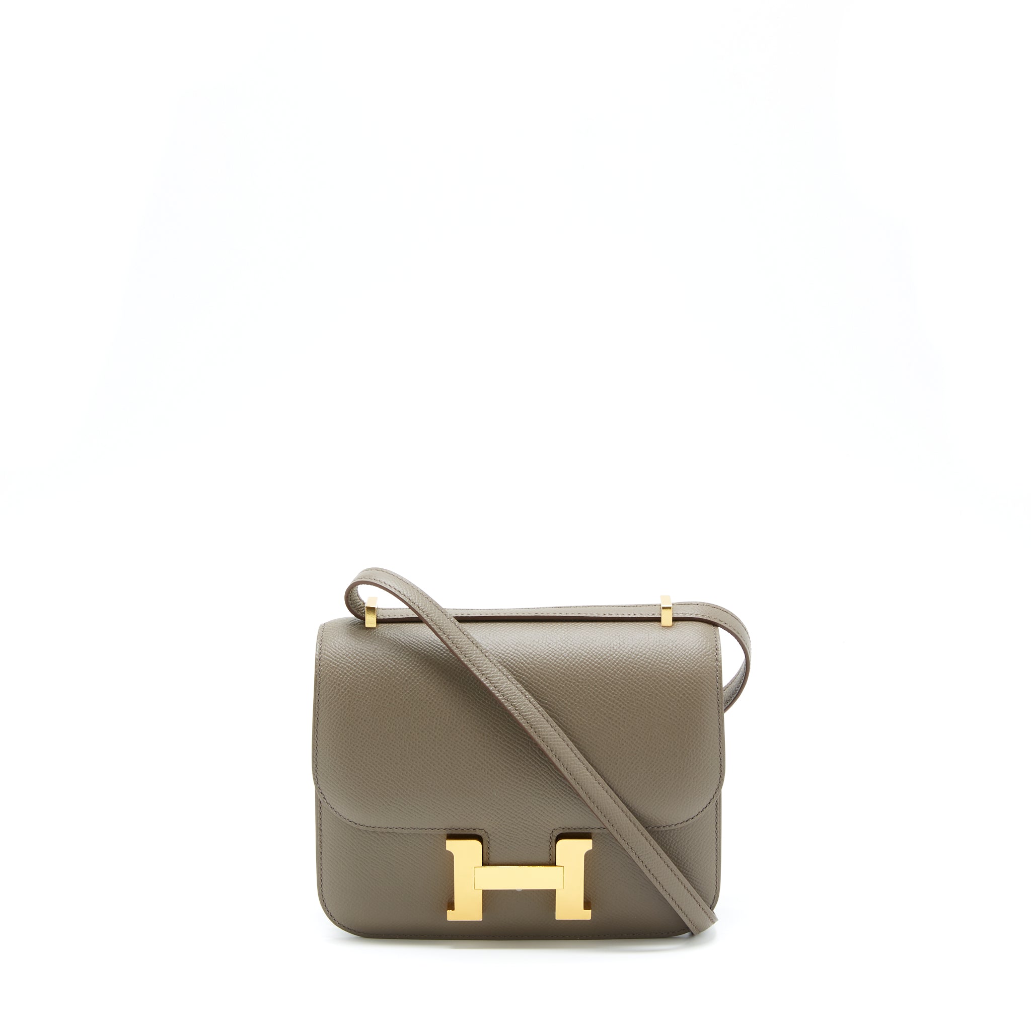 HERMES MINI CONSTANCE EPSOM 8F GRIS ETAIN GHW
