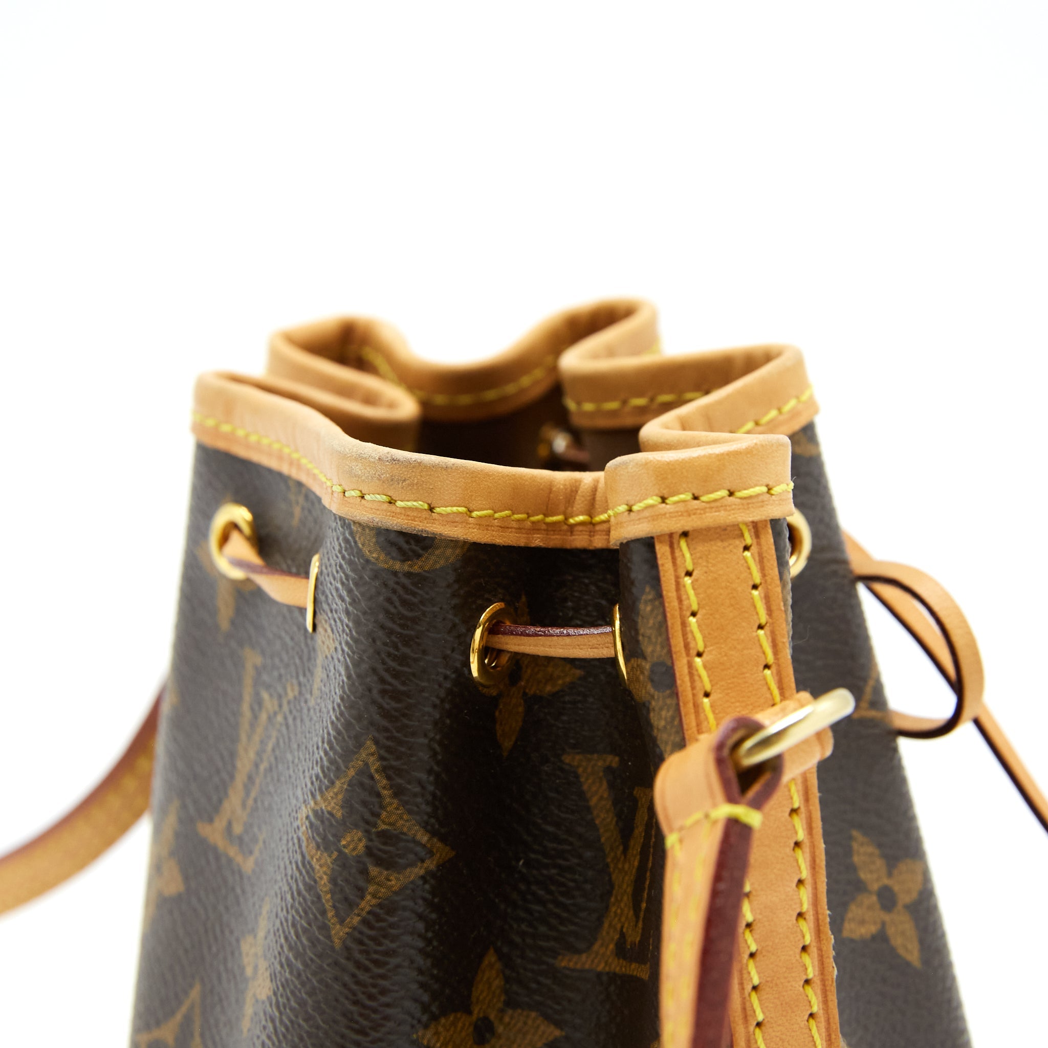 LOUIS VUITTON NANO NOE MONOGRAM CANVAS GHW