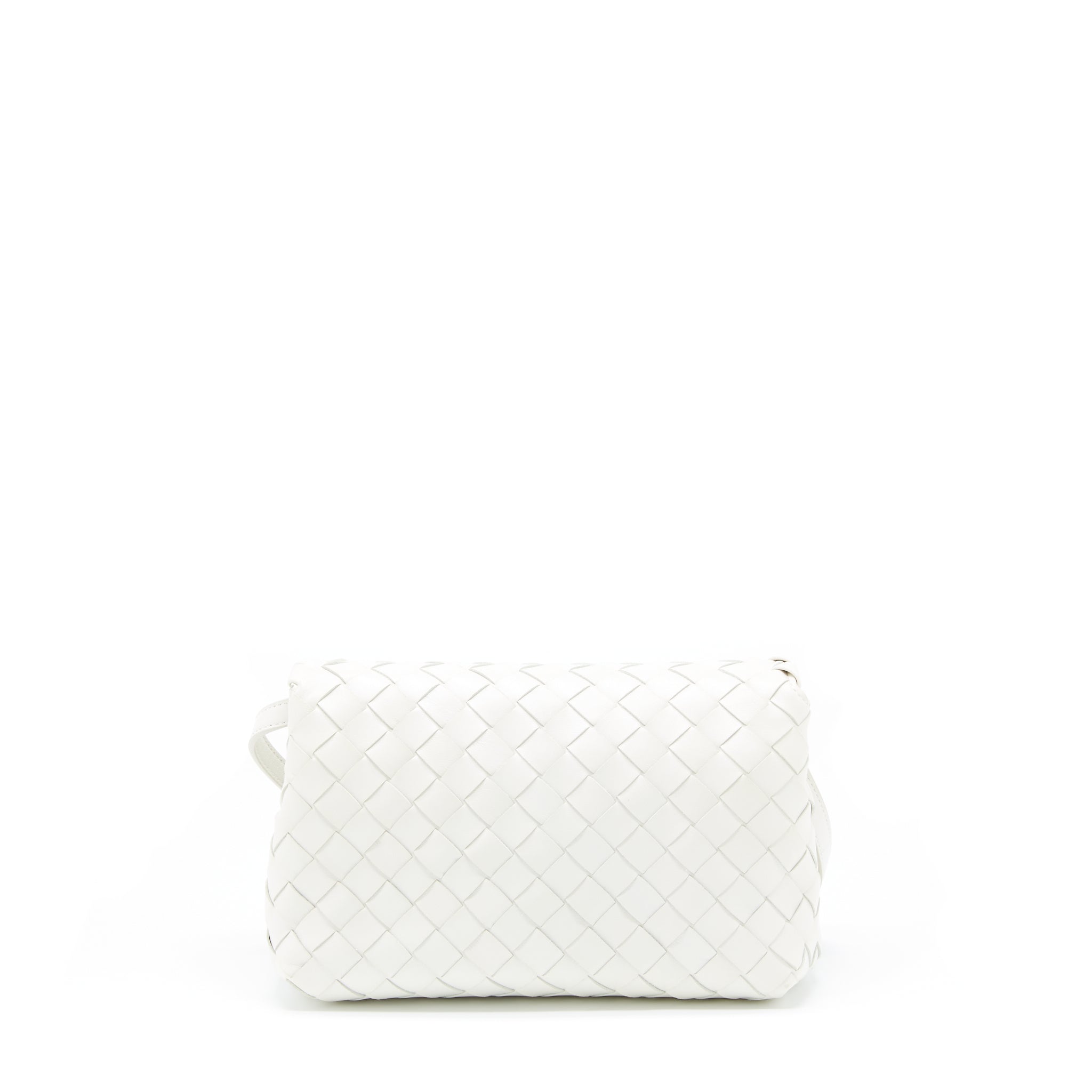 BOTTEGA VENETA CROSSBODY BAG  INTRECCIATO WHITE