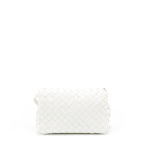 BOTTEGA VENETA CROSSBODY BAG  INTRECCIATO WHITE