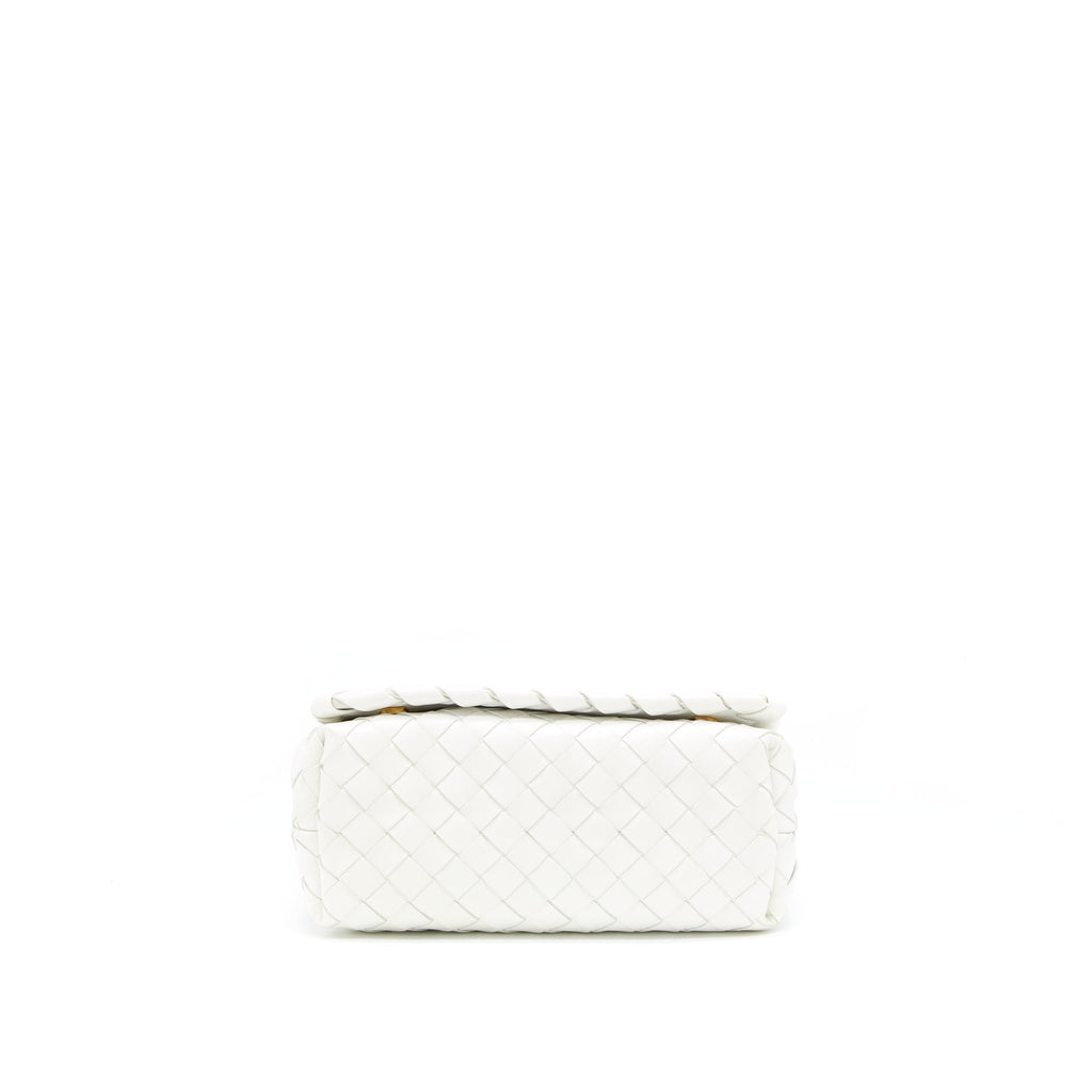 BOTTEGA VENETA CROSSBODY BAG  INTRECCIATO WHITE