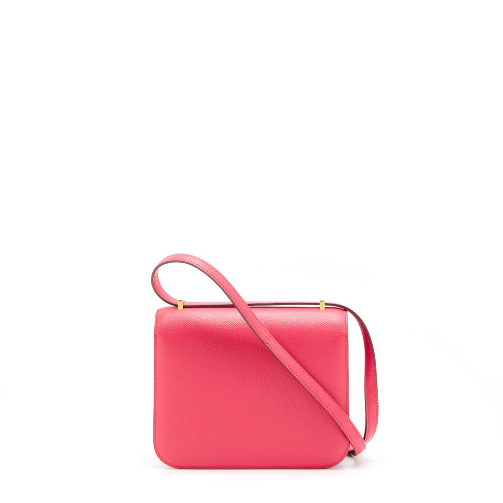 HERMES MINI CONSTANCE EPSOM ROSE EXTREME GHW