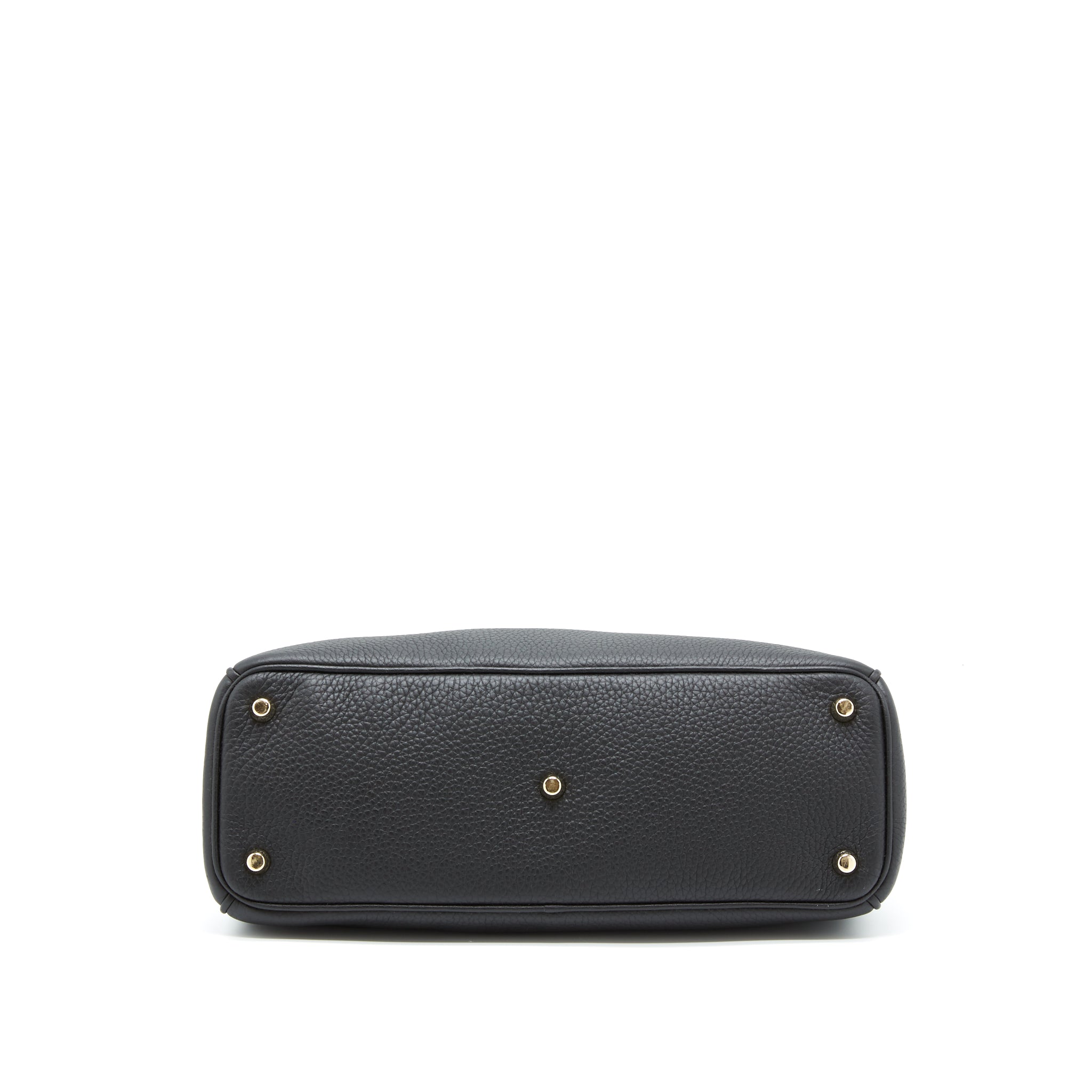 DIOR DIORISSIMO GRAINED LEATHER BLACK/ FUSHIA GHW
