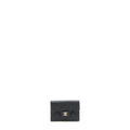 CHANEL SMALL COMPACT WALLET CAVIAR BLACK LGHW
