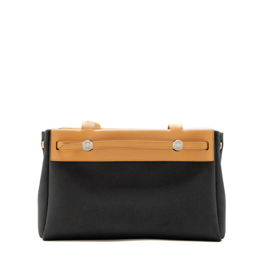 HERMES VINTAGE CLOTH TOTE WITH EXCHANGE POCKET SHW