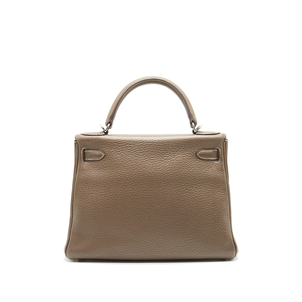 HERMES KELLY 28 ETOUPE SHW CLEMENCE LEATHER
