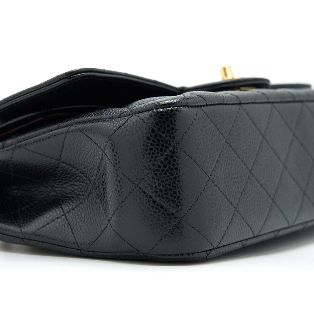 CHANEL CLASSIC DOUBLE FLAP BAG CAVIAR BLACK GHW