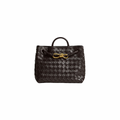 BOTTEGA VENETA SMALL ANDIAMO BAG LAMBSKIN BROWN GHW