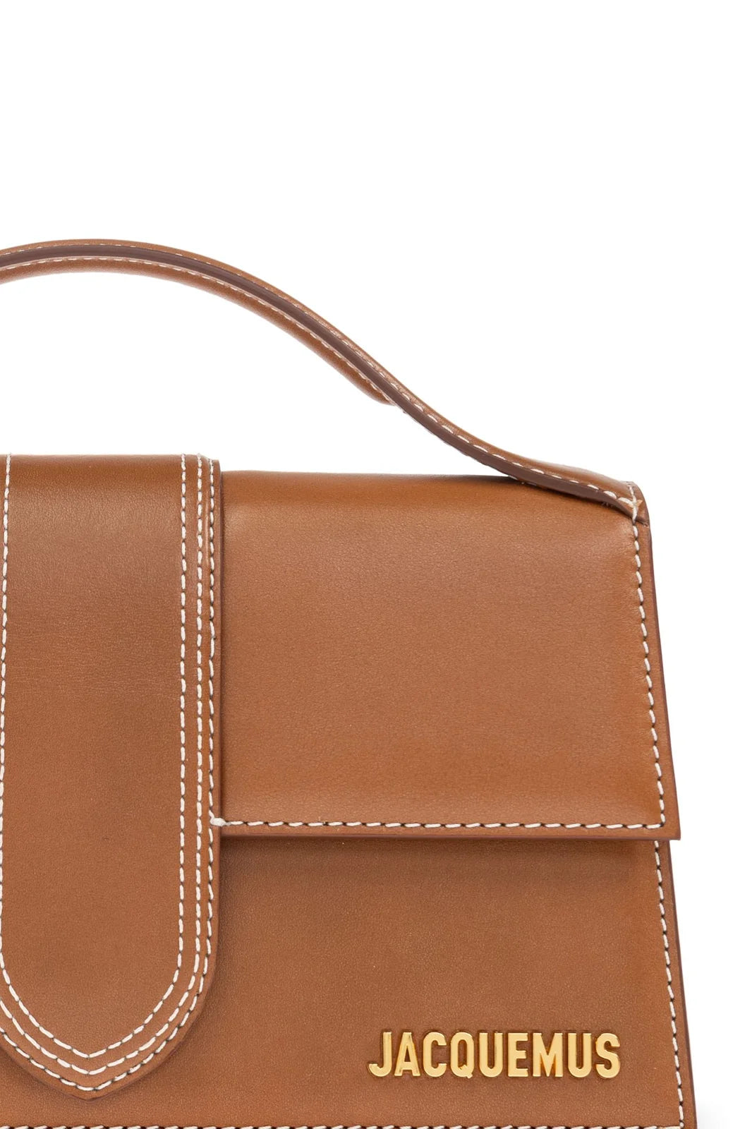 JACQUEMUS BAMBINO BROWN LARGE TOTE BAG