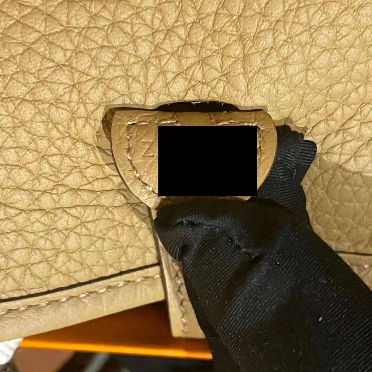 HERMES MINI EVELYNE 16 CLEMENCE BISCUIT GHW
