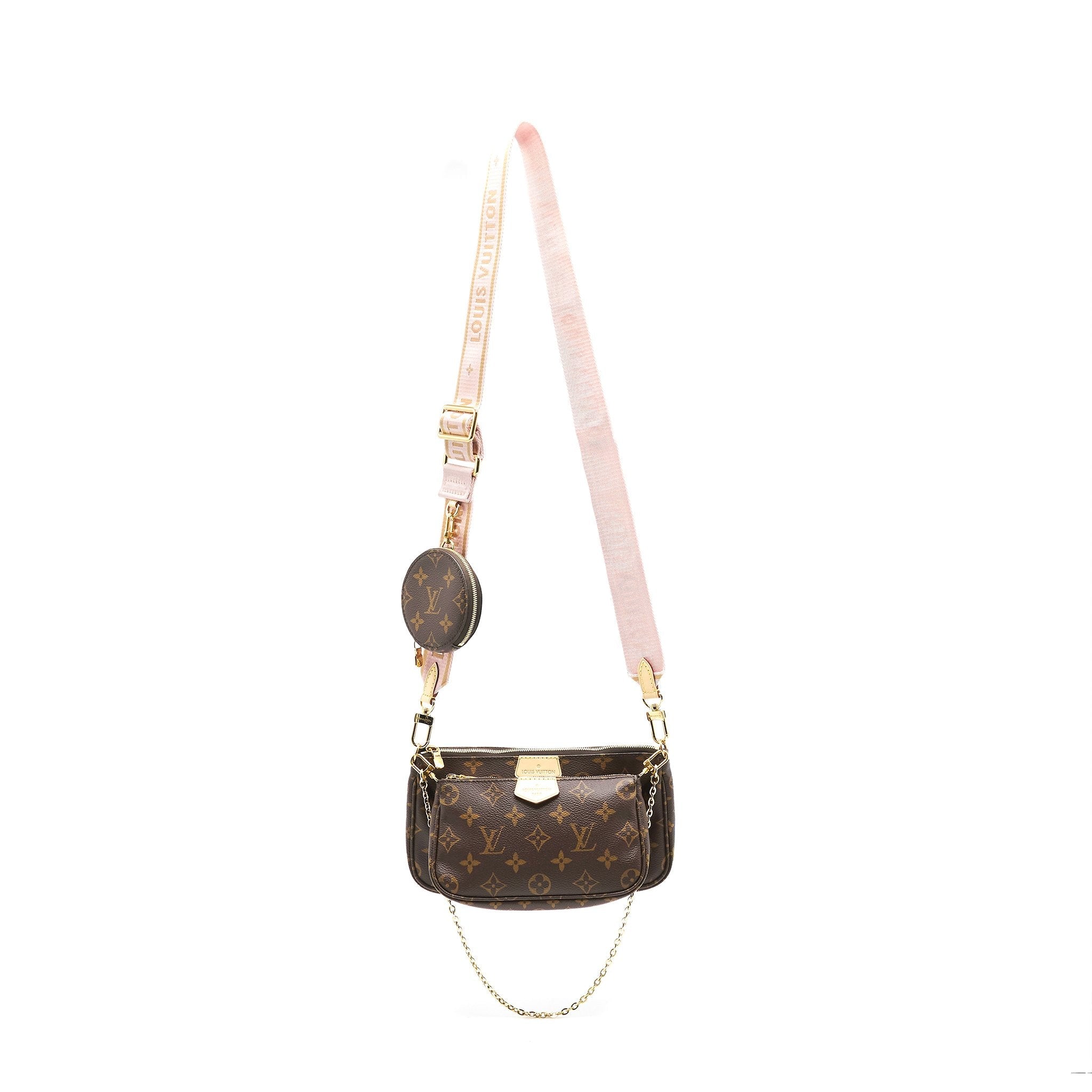 LOUIS VUITTON MULTI POCHETTE ACCESSORIES ROSE CLAIR YEAR 2019