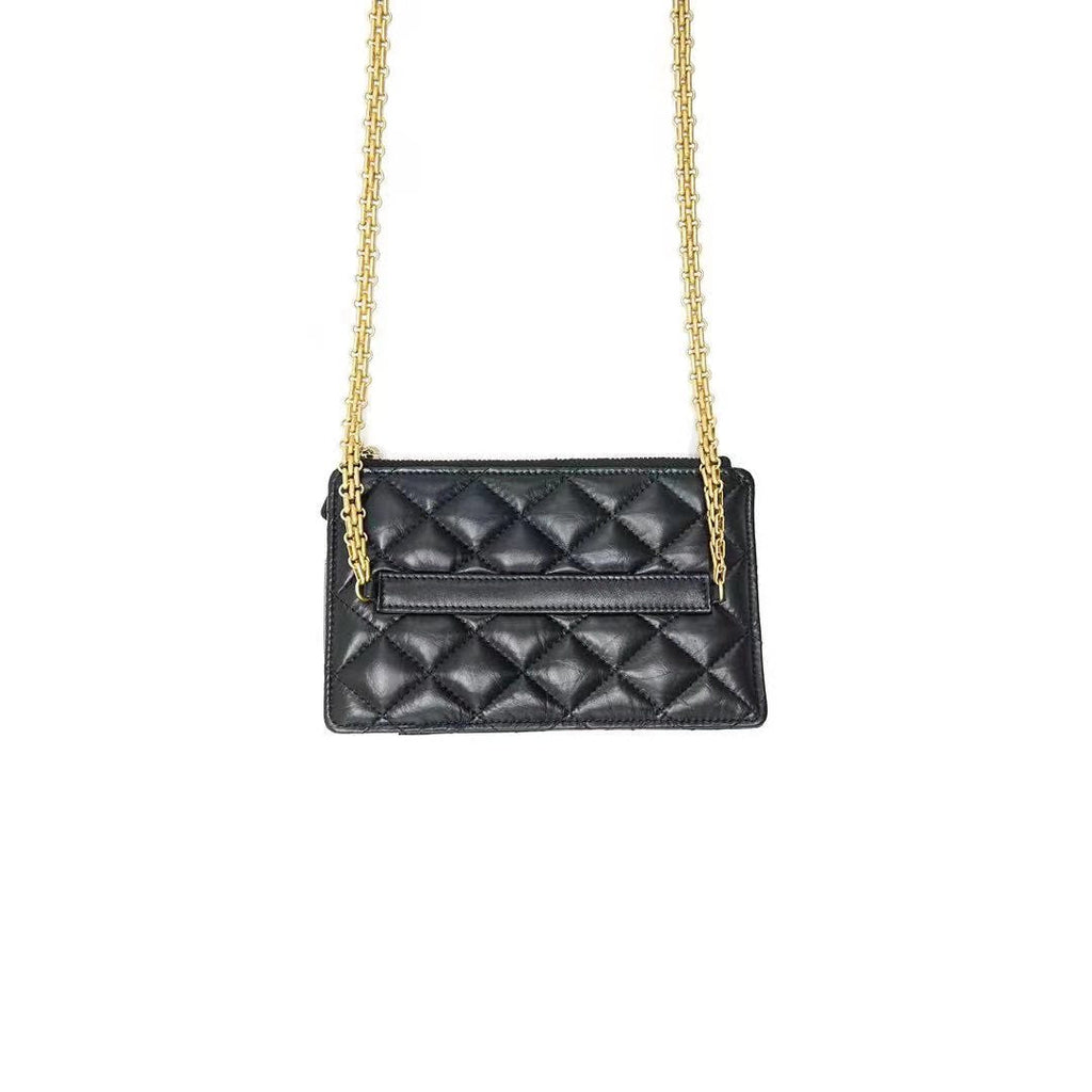 CHANEL 2.55 MINI PHONE CASE WITH CHAIN