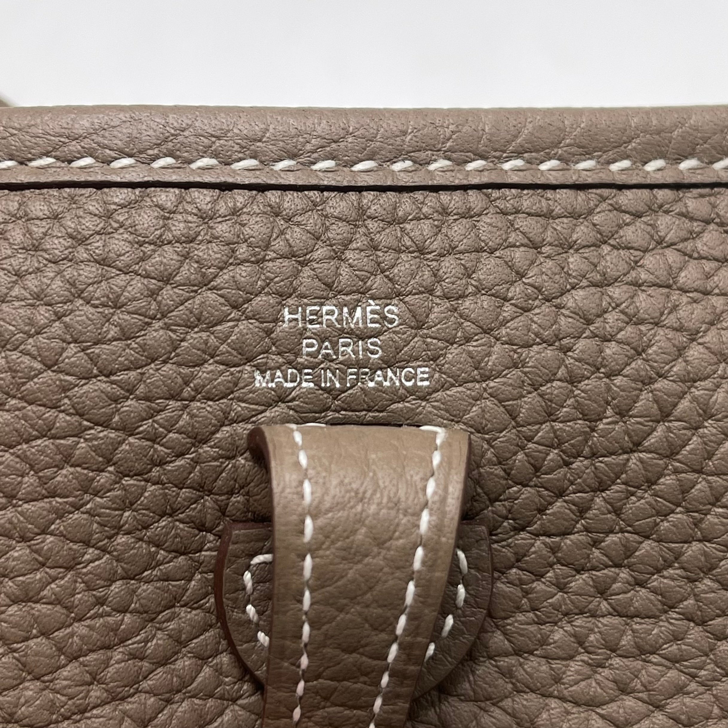 HERMES MINI EVELYNE ETOUPE SHW