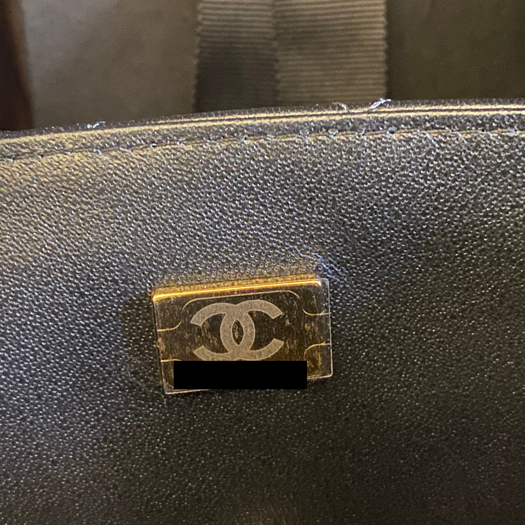 CHANEL 21K TOP HANDLE MINI RECTANGULAR FLAP BAG BLACK GHW