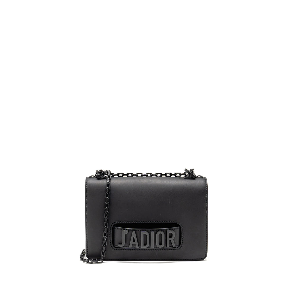 DIOR JADIOR FLAP BAG CALFSKIN SO BLACK