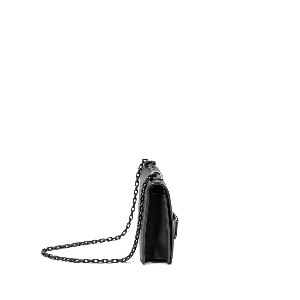 DIOR JADIOR FLAP BAG CALFSKIN SO BLACK