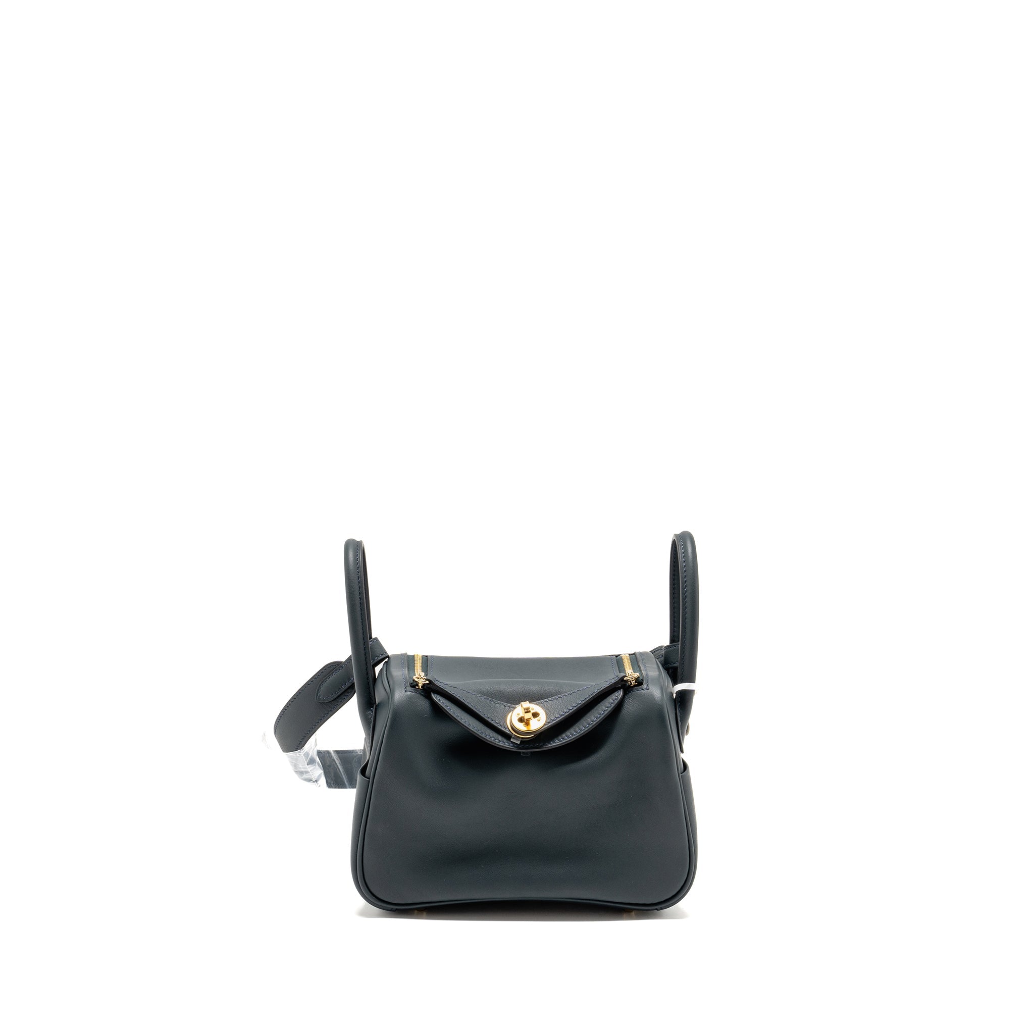 HERMES MINI LINDY VERSO BAG SWIFT VERT ROUSSEAU/MALACHITE GHW