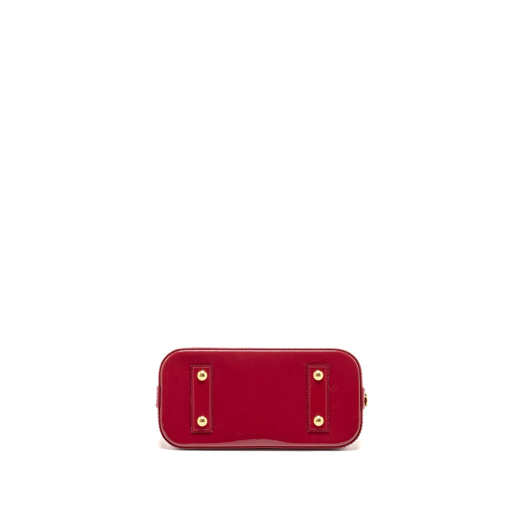 LOUIS VUITTON ALMA BB PATENT INDIAN ROSE GHW