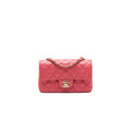 CHANEL MINI RECTANGULAR CAVIER 17C CORAL PINK LGHW