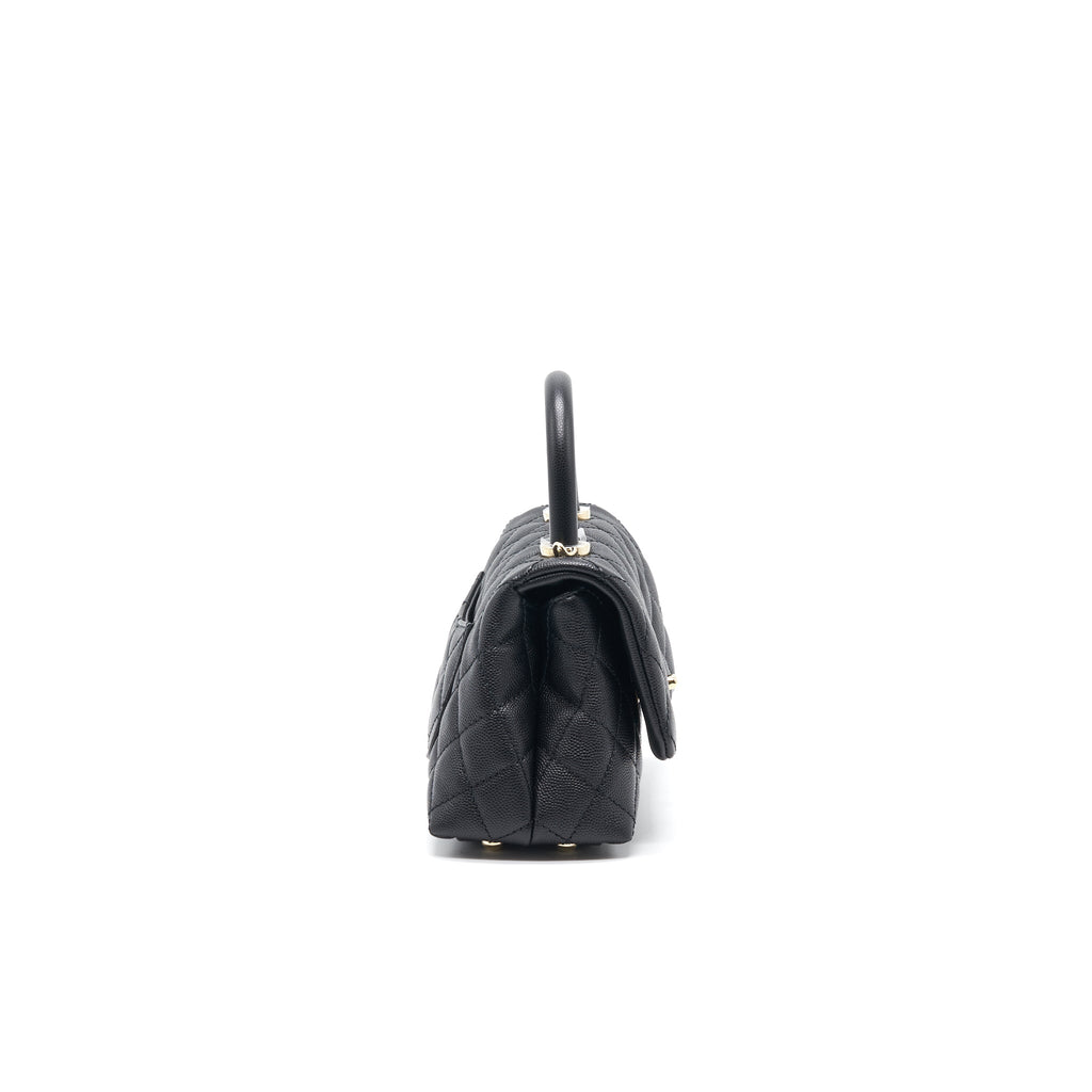CHANEL COCO HANDLE EXTRA MINI BLACK LGHW SERIAL30