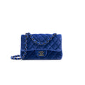 CHANEL VELVET RECTANGULAR MINI FLAP BAG