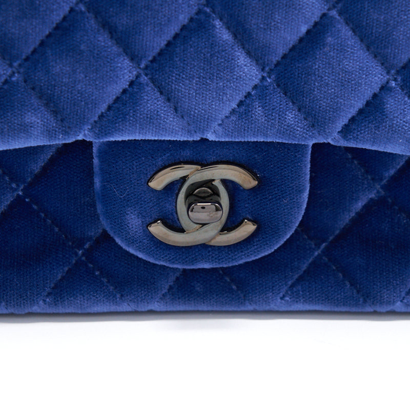 CHANEL VELVET RECTANGULAR MINI FLAP BAG