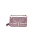 DIOR DIORAMA SMALL METALLIC PINK SHW