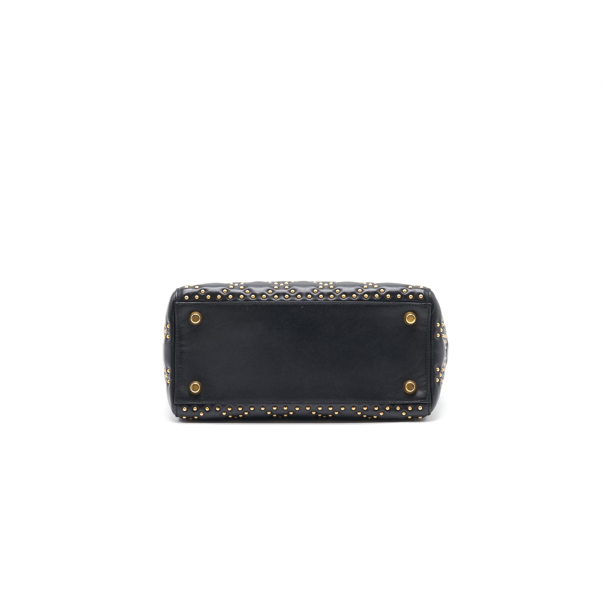 DIOR SUPPLE LADY DIOR STUDDED TOTE BAG