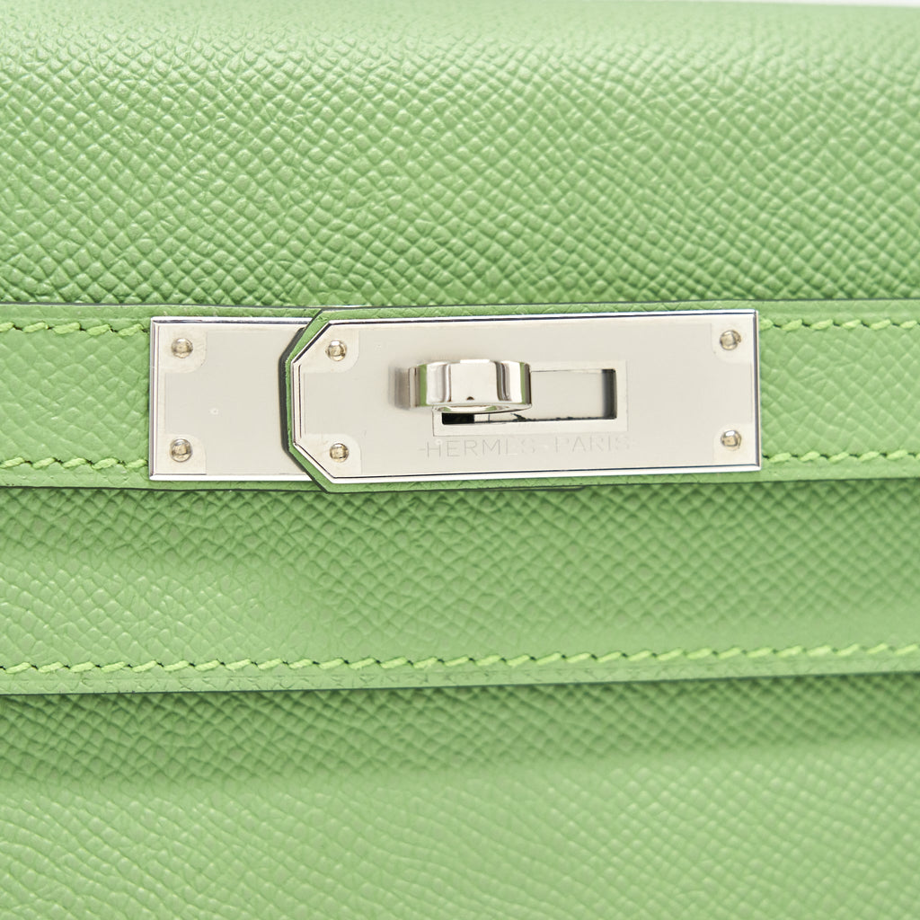 HERMES KELLY 28 VERT CRIQUET EPSOM SHW