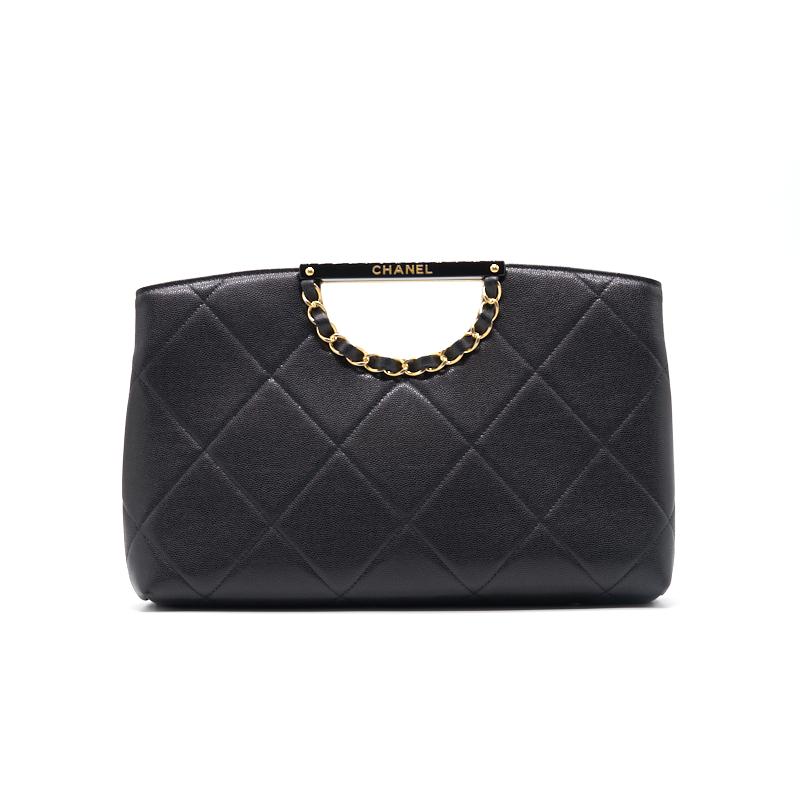 CHANEL CLUTCH BLACK GHW