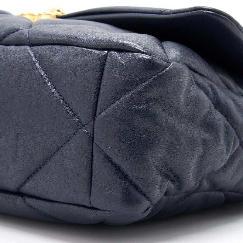 CHANEL 19 LARGE FLAP BAG  NAVY