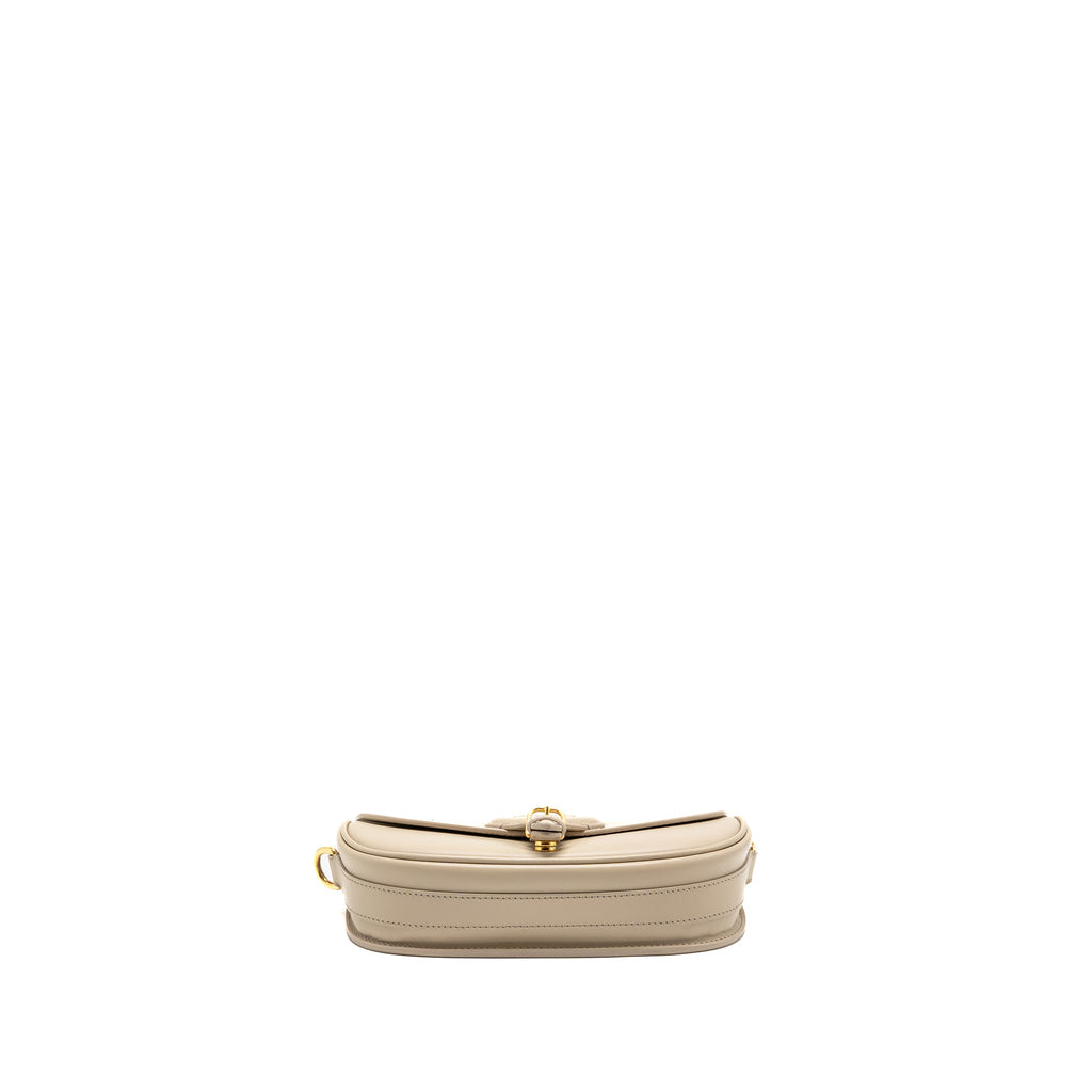 DIOR BOBBY EAST-WEST BAG CALFSKIN LIGHT BEIGE GHW