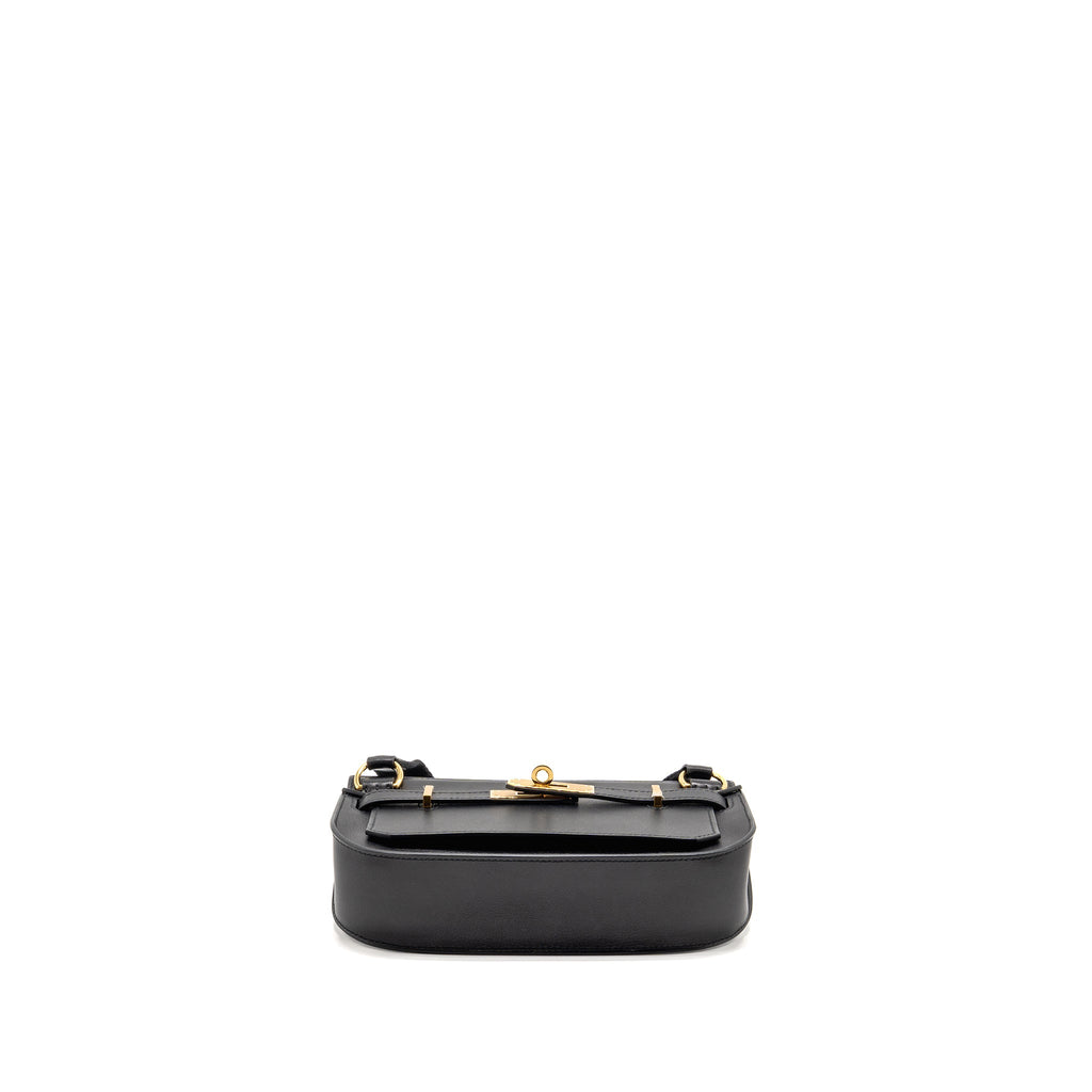 HERMES MINI JYPSIERE EVERGRAIN BLACK GHW