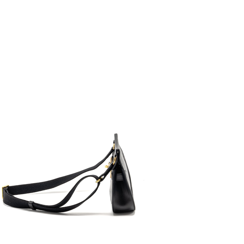 HERMES MINI JYPSIERE EVERGRAIN BLACK GHW