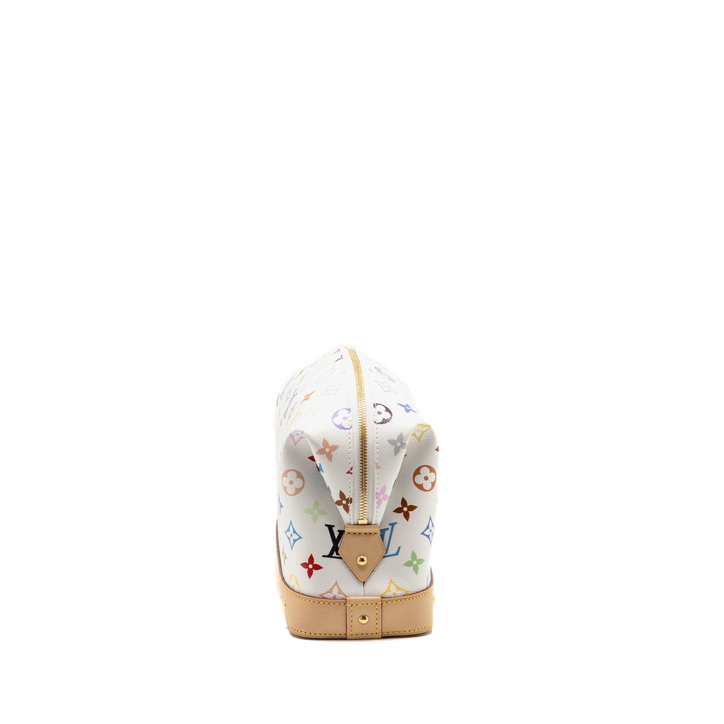 LOUIS VUITTON X TAKASHI MURAKAMI COSMETIC POUCH MULTICOLOURED MONOGRAM CANVAS WHITE GHW