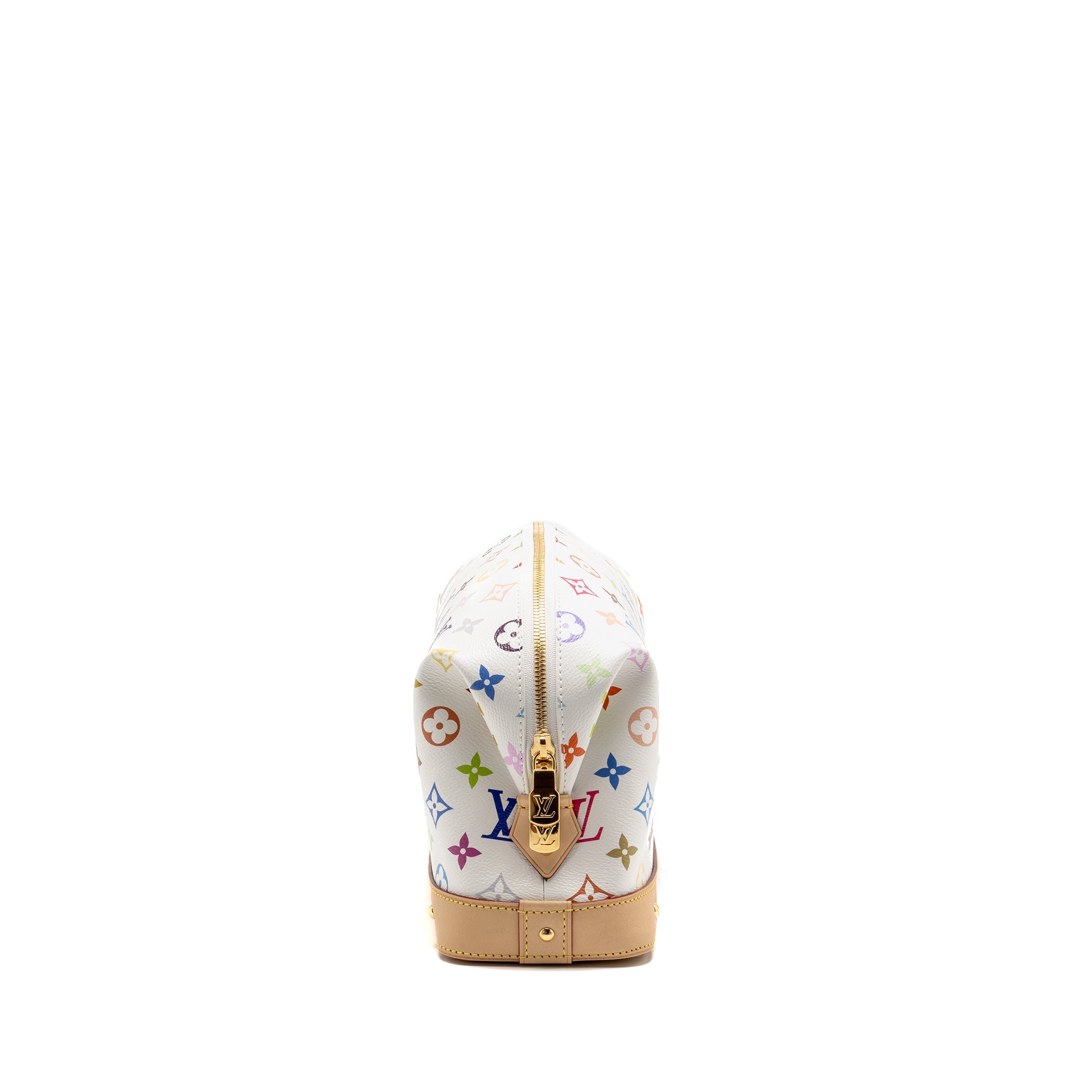 LOUIS VUITTON X TAKASHI MURAKAMI COSMETIC POUCH MULTICOLOURED MONOGRAM CANVAS WHITE GHW
