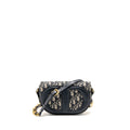 DIOR CD SIGNATURE CROSSBODY BAG OBLIQUE CANVAS NAVY GHW
