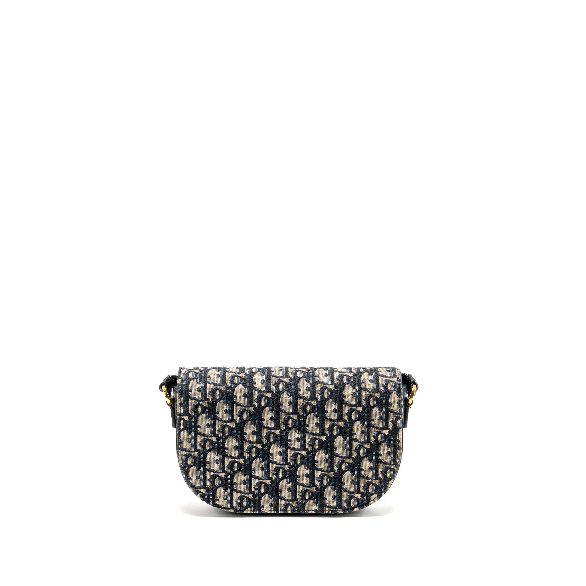 DIOR CD SIGNATURE CROSSBODY BAG OBLIQUE CANVAS NAVY GHW