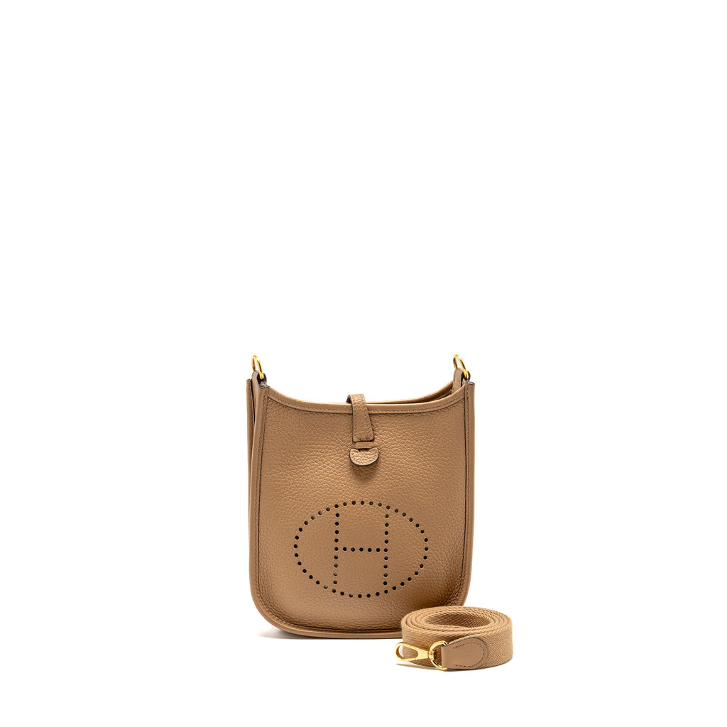 HERMES MINI EVELYNE CLEMENCE CHAI GHW