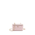 CHANEL 22P LONG VANITY CASE WITH LOGO CHAIN LIGHT PINK CAVIAR LGHW
