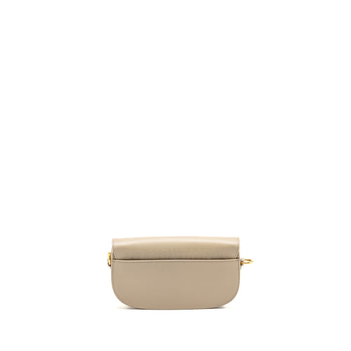 DIOR BOBBY EAST-WEST BAG CALFSKIN LIGHT BEIGE GHW