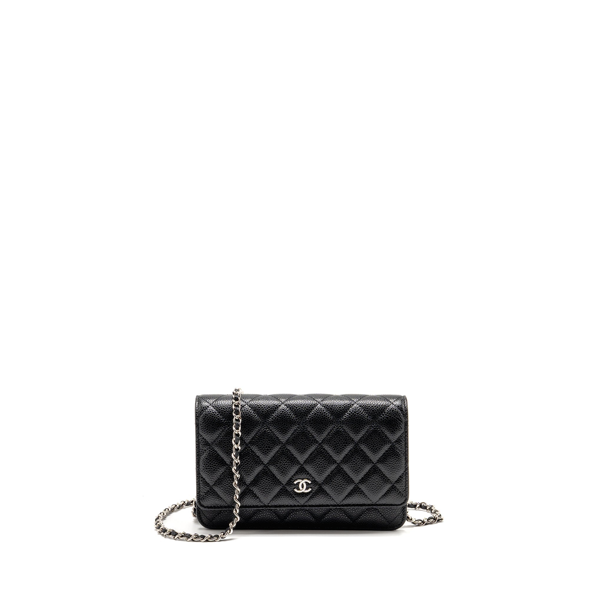 CHANEL CLASSIC WALLET ON CHAIN CAVIAR BLACK SHW