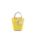 HERMES CARGO PICOTIN 18 LOCK BAG CANVAS/SWIFT JAUNE CITRON/NATA SHW