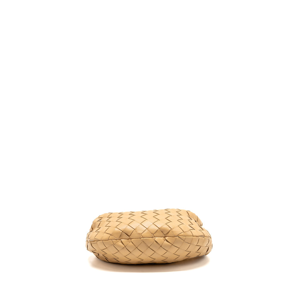 BOTTEGA VENETA MINI JODIE LAMBSKIN BEIGE GHW